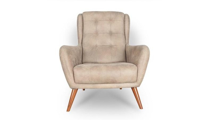 Chesterfield krēsla kluba dīvāns vienpersonas dīvāns mēbeles beige relaksējošs jauns