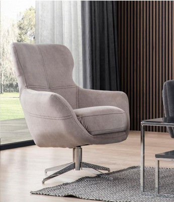 Pagriežams krēsls Atslābinošais kluba dīvāns Vienvietīgs dīvāns Sofas Mēbeles Bežā krāsā