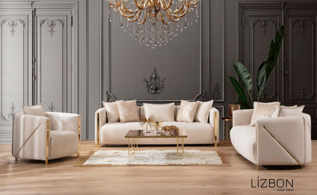 Trijvietīgas dīvāns Luxus mēbeles Moderns dīvāns 3-vietīgs auduma dīvāns 245 cm