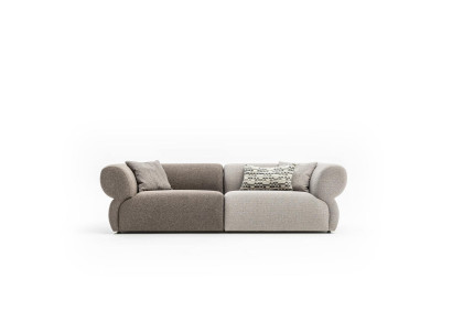 Dīvāns Luxus 3-vietīgs Pelēka mīkstās mēbeles dīvāns Dzīvojamā istaba Trīsvietīga 250 cm.
