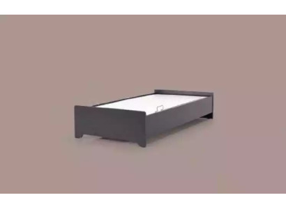 Dizainera bērnu gultas melns gultas jauniešu gultas mēbeles no koka 100x200 cm