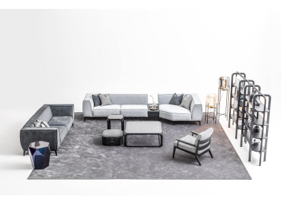 Sofas komplekts xxl Dīvāns Texil Big Sofa 5+3+1 vietas Polster Stoff Couchen