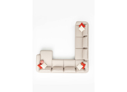 Stūra dīvāns U-formā Dzīvojamā istabā Dīvāns Sofa Polster Sofa Moderns Dzīvojamās zonas iekārtojums