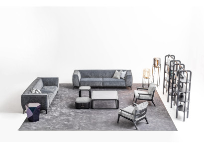 Sofas ar krēsliem 431 sēdvietu dīvānkomplekts ar luksusa xxl auduma dīvānu mēbeļēm
