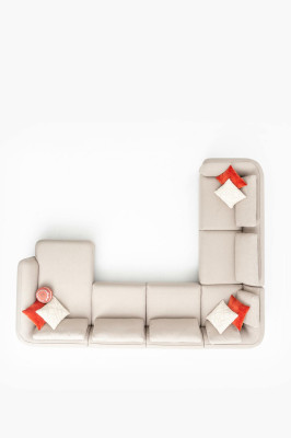 Stūra dīvāns Mēbeles Polster Sofa Dīvāni Dzīvojamā Istaba Dzīvojamā zona Audums