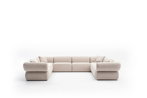 Stūra dīvāns ar U formu Dzīvojamā istaba Luksusa stils Moderns dizains Dīvāns Sofa Dzīvojamā zona