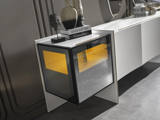 Grupas Mēbeles Spoguļkumode Koka Moderns Ēdamistaba Balts Dizains Jauns