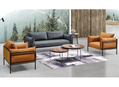 Sofagarnitur Sofa Dīvāns Polster Audums Garnitūra 3+1+1 Komplekt Komplekts Garnitūrām