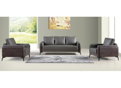 Sofa komplekts 3+1+1 istabas dizaina dīvāni ādas atpūtas mūsdienīgas.