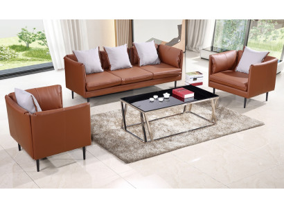 Sofa komplekts Dīvāns Sofa Polster Sitz sofai Couchen 3+1+1 Biroja mēbeles Mēbeļu iekārtošana