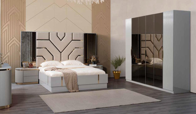 Luksusa gulta mēbeles 180x200cm divguļamā gulta viesnīcas luksusa iekārtojums gultas