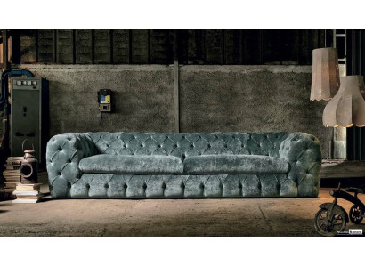 Luksusa Chesterfield dizaina dīvāns ādas dīvāns tekstila audums xxl liels dīvāns.