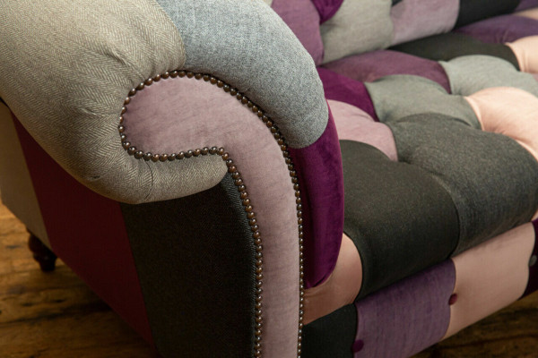 Chesterfield Sofa 3 vietas mīkstie dizainera dīvāni dīvāni galdiņš trīsvietīgi.