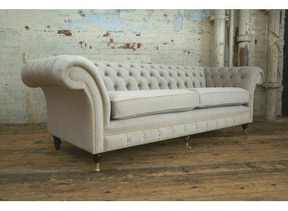 Dīvāns 4 sēdvietu xxl dīvāns Sēdeklis polsters dīvāni Couchen Česterfīlda dizains