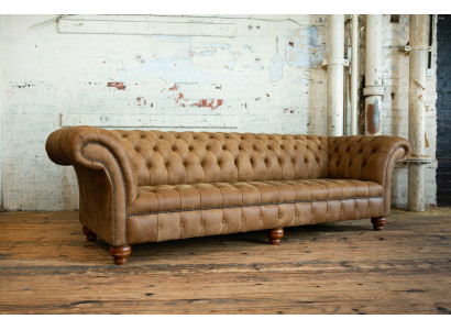 Chesterfield brūna dīvāna gulta, dīvāns, pārklājs, 4 vietu dīvāns, sēdvietu komplekts