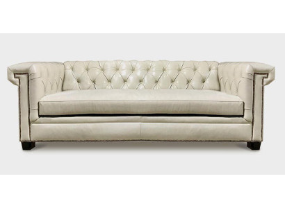 Chesterfield Luxus dīvāns ar ādas polsterējumu, 3 vietas.