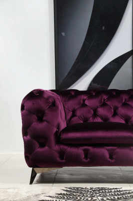 Dīvāns Chesterfield ar polsterējumu, XXL liels garnitūras komplekts no auduma 2+1+1 dizaineris