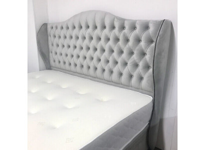 Chesterfield gults dizains guļamistabā Angļu gultas 180x200cm tekstila polsteris