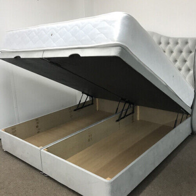 Chesterfield gults dizains guļamistabā Angļu gultas 180x200cm tekstila polsteris