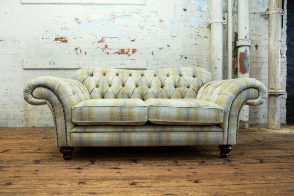 Chesterfield Sofa 2 Sitzer Design Sofas Polster Couchen Leder Relax Zweisitzer => Chestervilda dīvāns 2 vietu dizaina dīvāni polster mēbeles āda relax divvietīgs