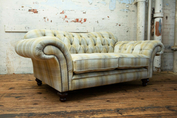 Chesterfield Sofa 2 Sitzer Design Sofas Polster Couchen Leder Relax Zweisitzer => Chestervilda dīvāns 2 vietu dizaina dīvāni polster mēbeles āda relax divvietīgs