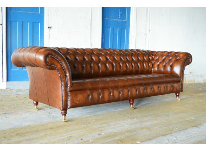 Chesterfield 4 vietu mīkstais dīvāns Moderns stils āda Audums dīvāns Āda