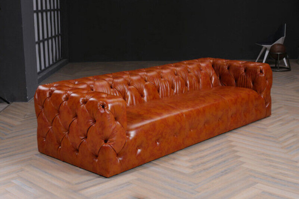 Chesterfield dīvāns Dīvāns Polster Stoff Leder dīvāni Polster Garnitur 4 Sitzers