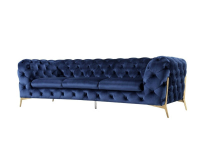 Chesterfield 3 sēdvietu dīvāns Ar apmetumu Trīs sektoru dizaina dīvāns Tekstila materiāls Itālijā