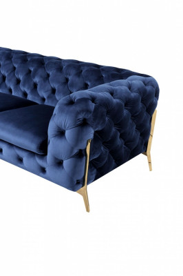 Chesterfield 3 sēdvietu dīvāns Ar apmetumu Trīs sektoru dizaina dīvāns Tekstila materiāls Itālijā