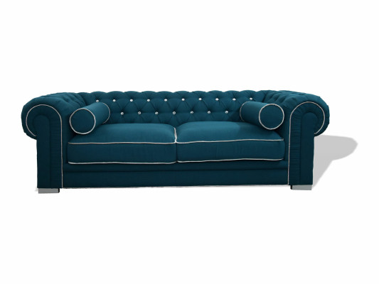 Chesterfield Sofa 3-Vieta polster dizainera dīvāns Soļi Garnitur SL Sofa