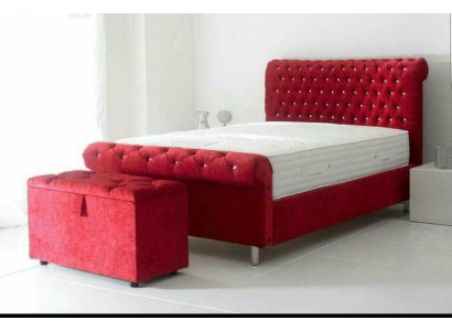 Chesterfield viesnīca Dubultais ādas gultas guļamistabas polsterētas luksusa gultas 200x200cm