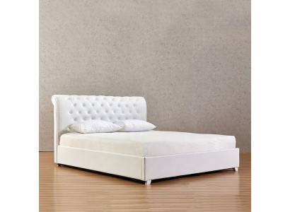 Chesterfield dizainera gultasistabas guļamistaba mākslīgā ādas pārvalki 140/160/180/200 cm