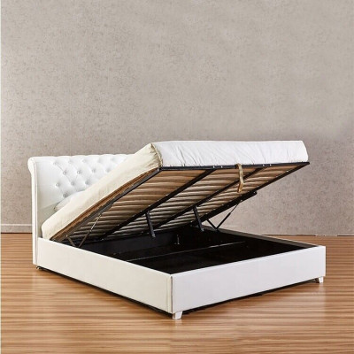 Chesterfield dizainera gultasistabas guļamistaba mākslīgā ādas pārvalki 140/160/180/200 cm