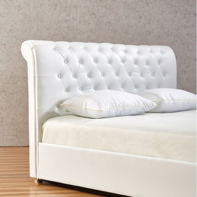 Chesterfield dizainera gultasistabas guļamistaba mākslīgā ādas pārvalki 140/160/180/200 cm