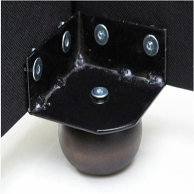 Chesterfield dizainera gulta guļamistabai mākslīgā ādas pārklājs 140/160/180/200 cm