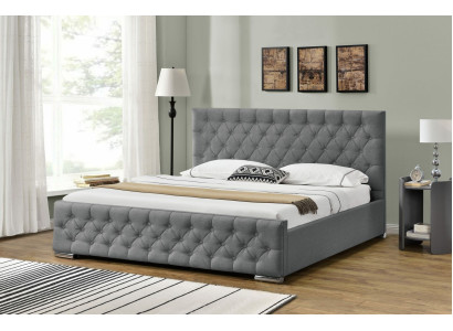 Chesterfield gulta dizains guļamistabai Angļu gultas 200x200cm auduma pārklājs