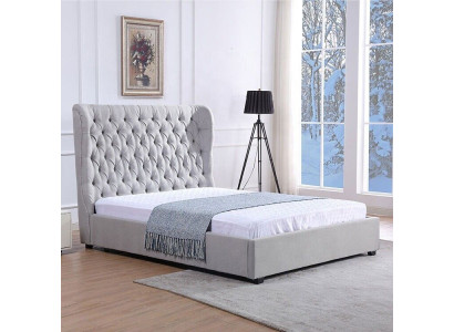 Gulta Chesterfield polsterbedzel Luxus guļamistabas dizaina gultas tekstils āda jauns