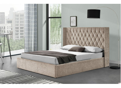 Chesterfield gulta dizaina guļamistaba Angļu gultas 180x200cm tekstils