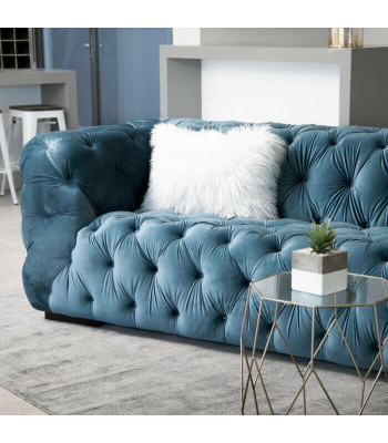 Chesterfield 3 vietu moderns luksusa dīvāns dizainera dzīvojamajā istabā - trīsvietīgs