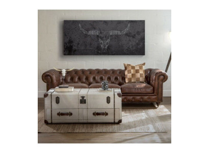 Angļu Chesterfield dīvāns ādas dīvāns Dīvāni Tresēji Brūns riteņi