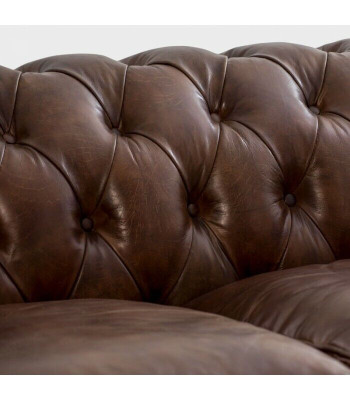 Angļu Chesterfield dīvāns ādas dīvāns Dīvāni Tresēji Brūns riteņi