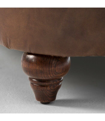 Angļu Chesterfield dīvāns ādas dīvāns Dīvāni Tresēji Brūns riteņi