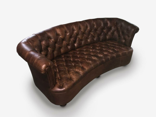 Chesterfield ādas apdare dizains dīvāns luksusa dīvāns klasiskais dīvāns 3-vietīgi jauns