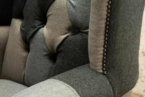 Chesterfield krēsla kluba sāls, dizaineru rokassēde, dīvāns 1 vietas 