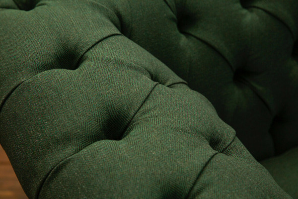 Poga dīvāns Chesterfield dīvāni 4 sēdvietas dīvāns polsterēts audums dzīvojamā istaba mēbeles
