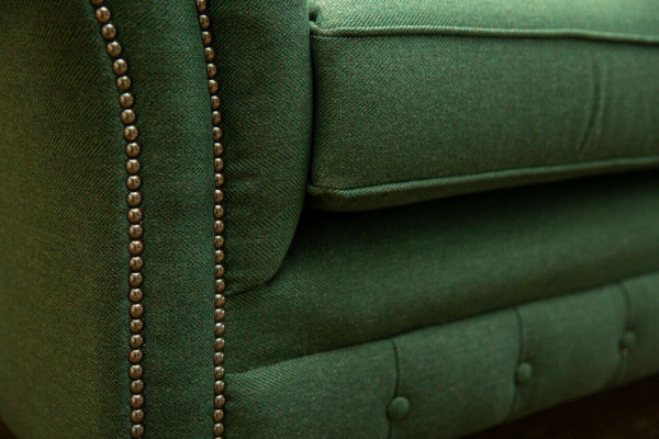 Poga dīvāns Chesterfield dīvāni 4 sēdvietas dīvāns polsterēts audums dzīvojamā istaba mēbeles