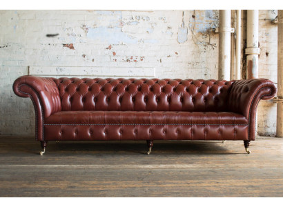 Xxl Lielā sofa Cesterfīldas sofa 4-vietīgs dīvāns Polster Luxus Klasiskais tekstils