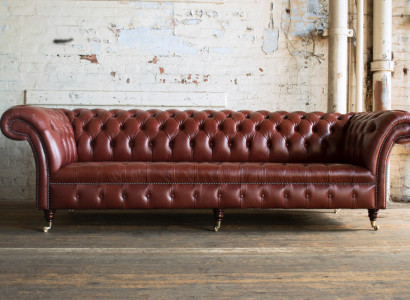 Xxl Lielā sofa Cesterfīldas sofa 4-vietīgs dīvāns Polster Luxus Klasiskais tekstils