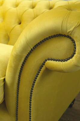 Chesterfield 3 sēdvietu dizainera dīvāns ar polsterējumu, dīvāni auduma materiālā, jauns