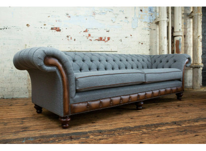 Chesterfield ādas dīvāns auduma dīvāns dīvāns kanapējs polster Wohnzimmer pasūtījums